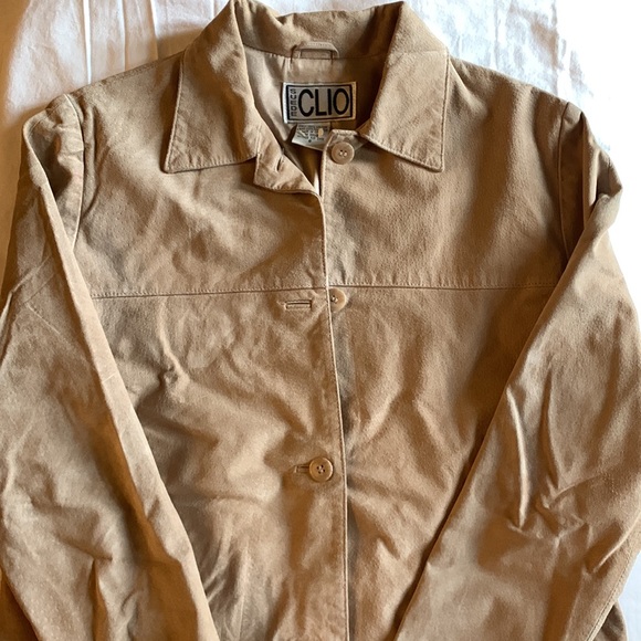 Women’s Clio Tan Suede Jacket - Picture 3 of 8